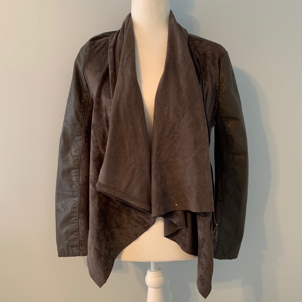 Faux Leather/Suede Jacket by Anthropologie